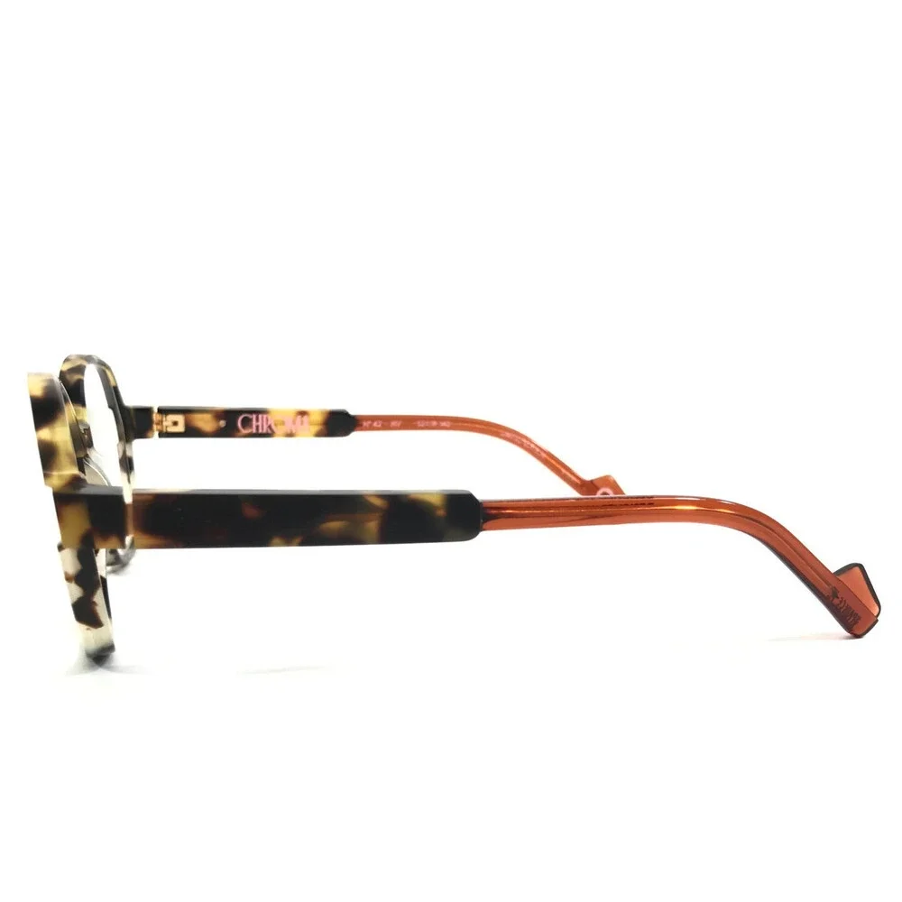Etnia Barcelona Eyeglasses Frame CHROMA N42 HV Havana Honey Round 52-19-140